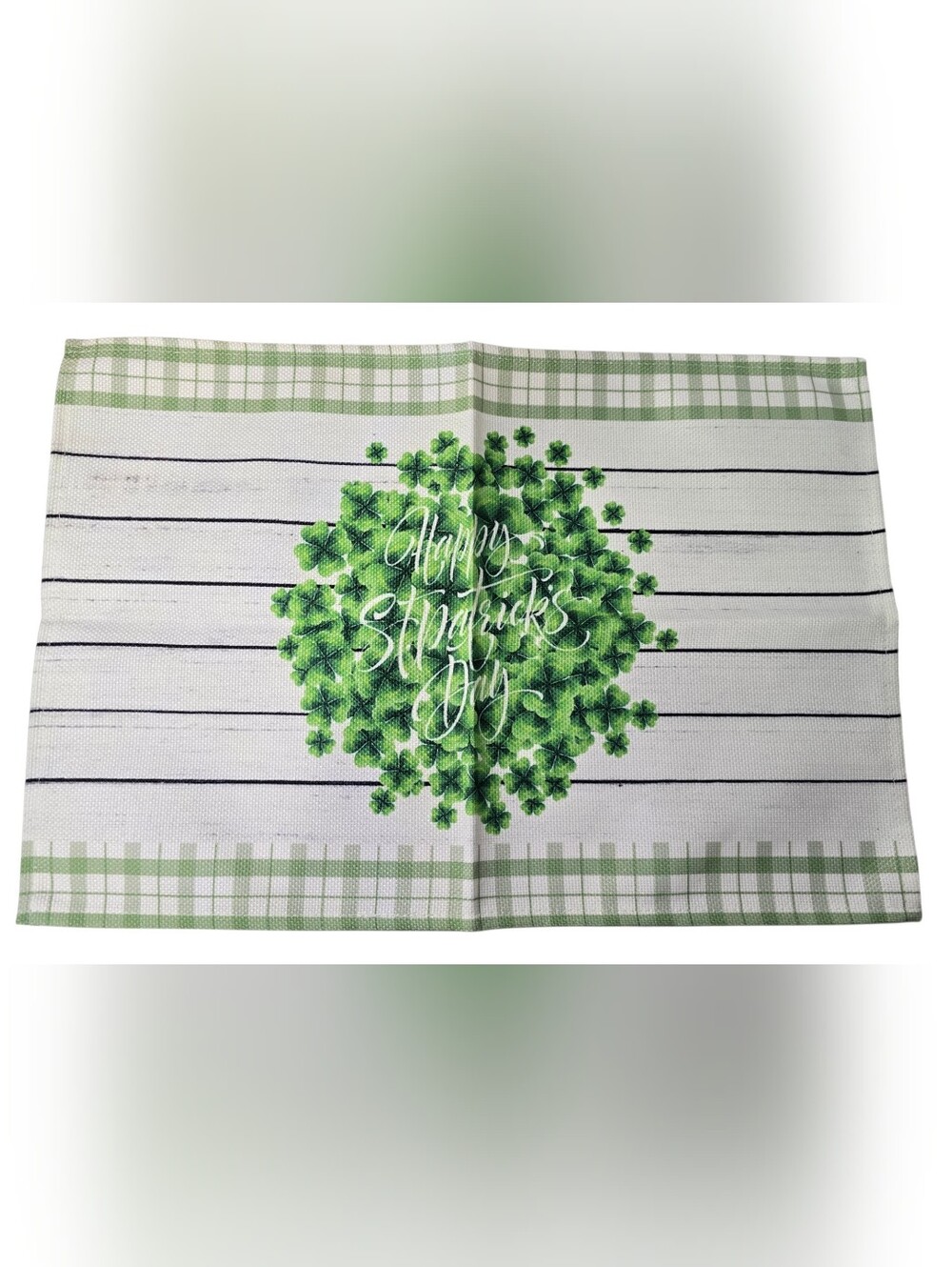 4pcs St. Patrick's Day Clover Tea Towel in Green